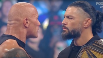 Dwayne 'The Rock' Johnson and Roman Reigns Share Intense Staredown on 'SmackDown'